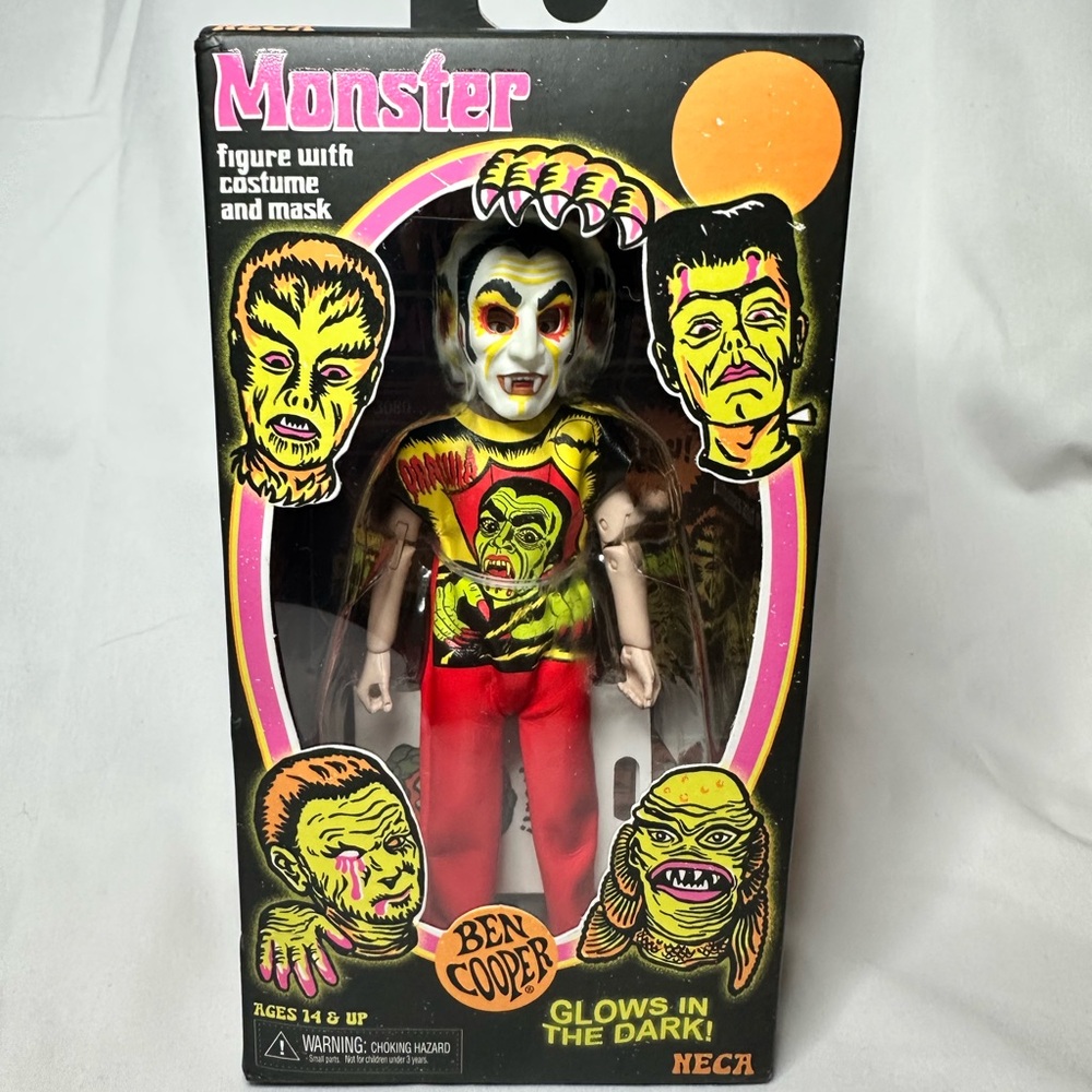 NECA BEN COOPER Dracula Glow In The Dark Monster Series 1 GITD In Hand!